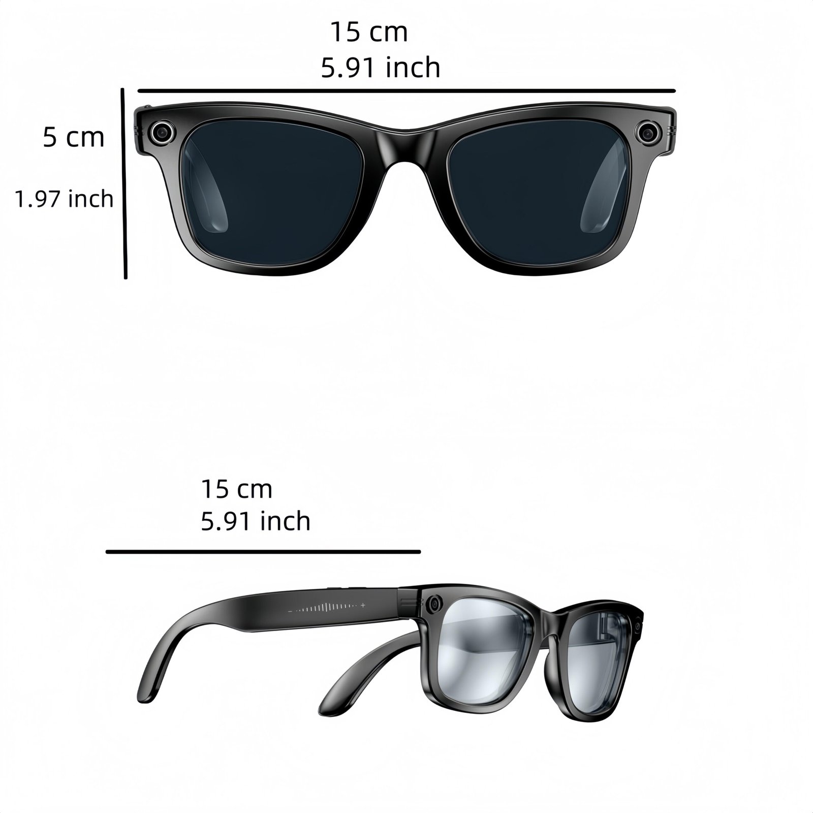 LUSBY Smart AI Camera Glasses | 8MP with Photochromic Lenses & Real-Time Translation – Hands-Free Video & Photo for Travel & Outdoors - Image 6