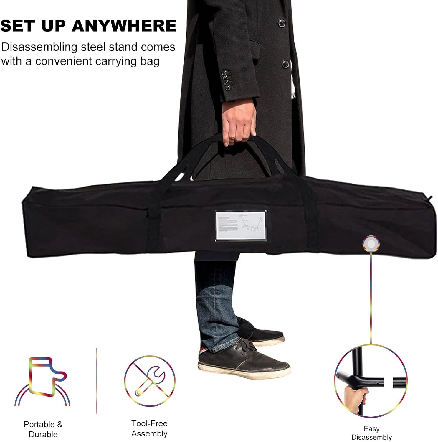 Freestanding Luxury Garden Hammock (Anti-Roll Balance System & Carry Bag) - Image 4