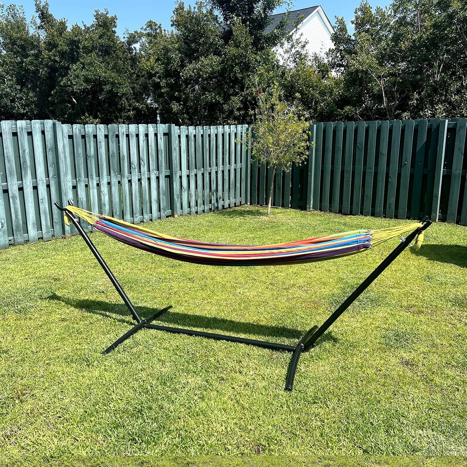 Freestanding Luxury Garden Hammock (Anti-Roll Balance System & Carry Bag) - Image 2
