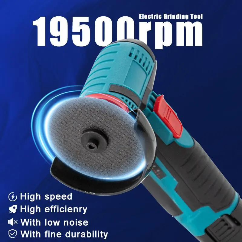 【DealsForYouDays】12V Cordless Mini Brushless Angle Grinder Kit with 4 Gutting Blades,2 pcs 12V 1500mAh Batteries 19500 RPM/Min,for Cutting Grinding Polishing Electric Heavy Duty Handle Power Tools,Blackfriday,Christmas Gift - Image 4